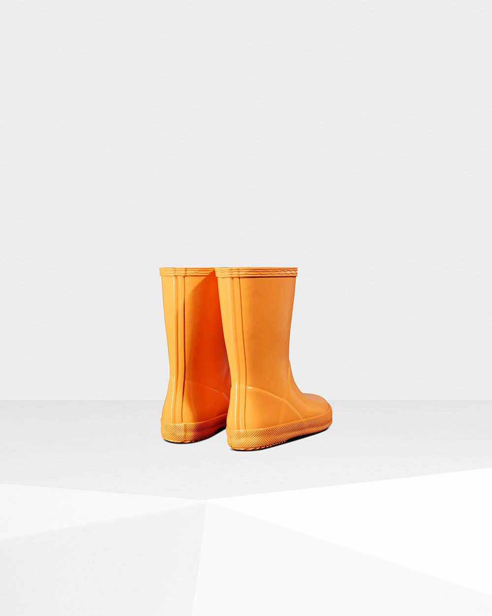 Kids Hunter Rain Boots Orange - Original First Classic Gloss - 0193458-JH